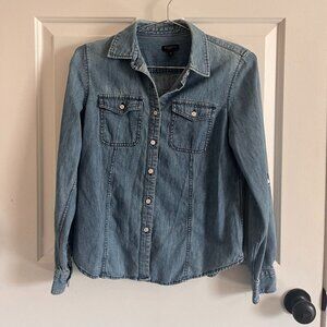 Talbots Denim Shirt Size 4 Petite
